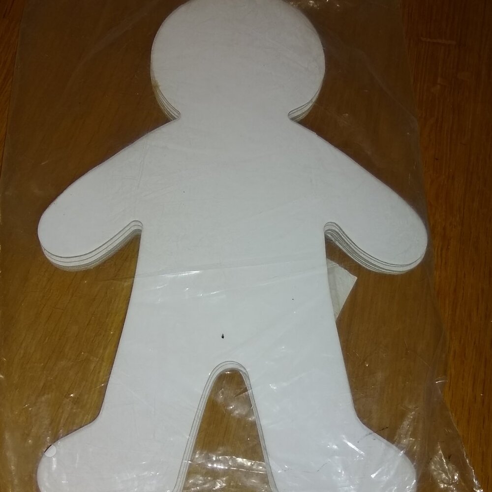Card-stock Paper People Cutouts for DIY Crafts, Art Projects to decorate 18 Shap